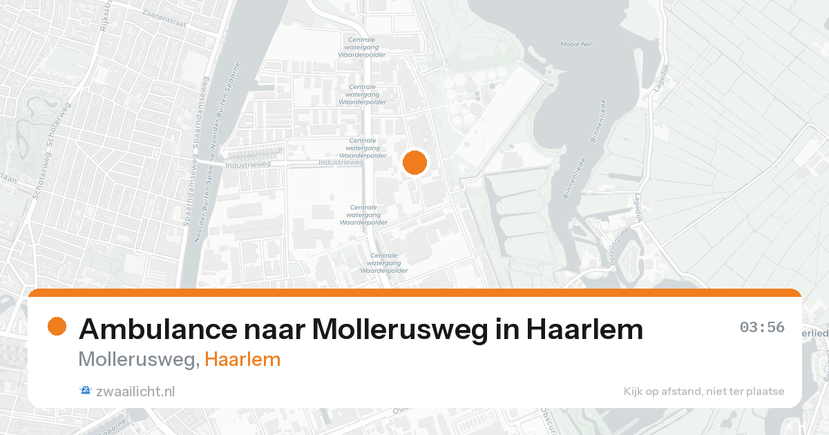Ambulance naar Mollerusweg in Haarlem — 24 aug 2026