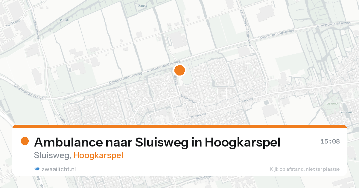 Ambulance naar Sluisweg in Hoogkarspel — 3 jul 2026