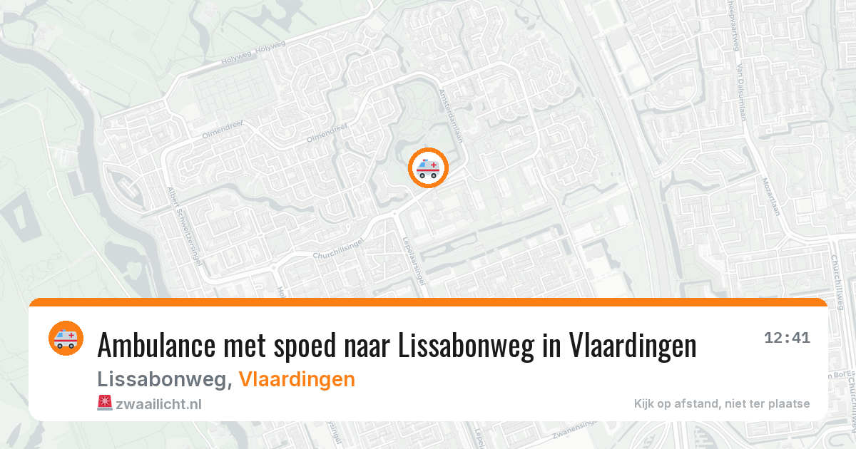 Ambulance met spoed naar Lissabonweg in Vlaardingen — 16 jun 2026