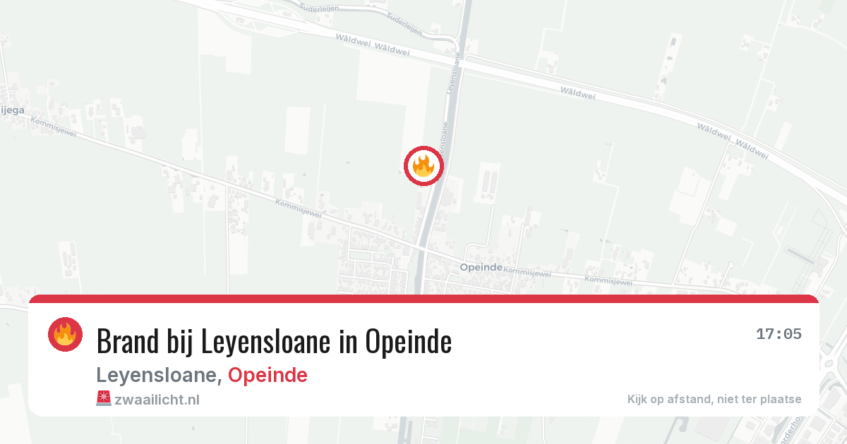 Brand bij Leyensloane in Opeinde — 9 apr 2026