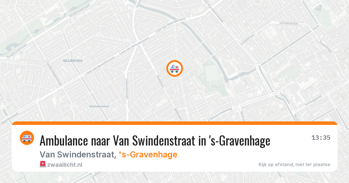 Ambulance naar Van Swindenstraat in 's-Gravenhage — 18 jun 2026