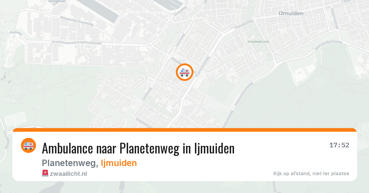 Ambulance naar Planetenweg in Ijmuiden — 4 aug 2026