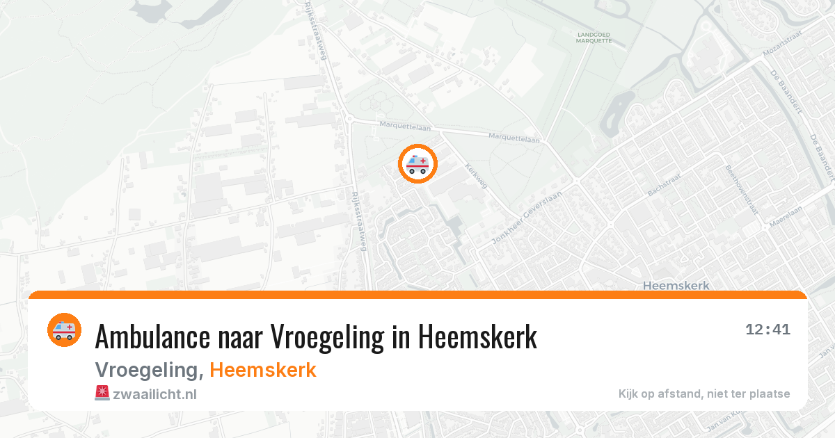 Ambulance naar Vroegeling in Heemskerk — 2 jun 2026