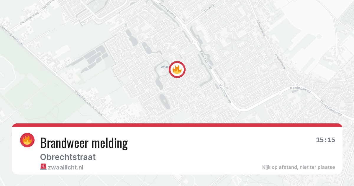 Brandweer melding — 15 jun 2026