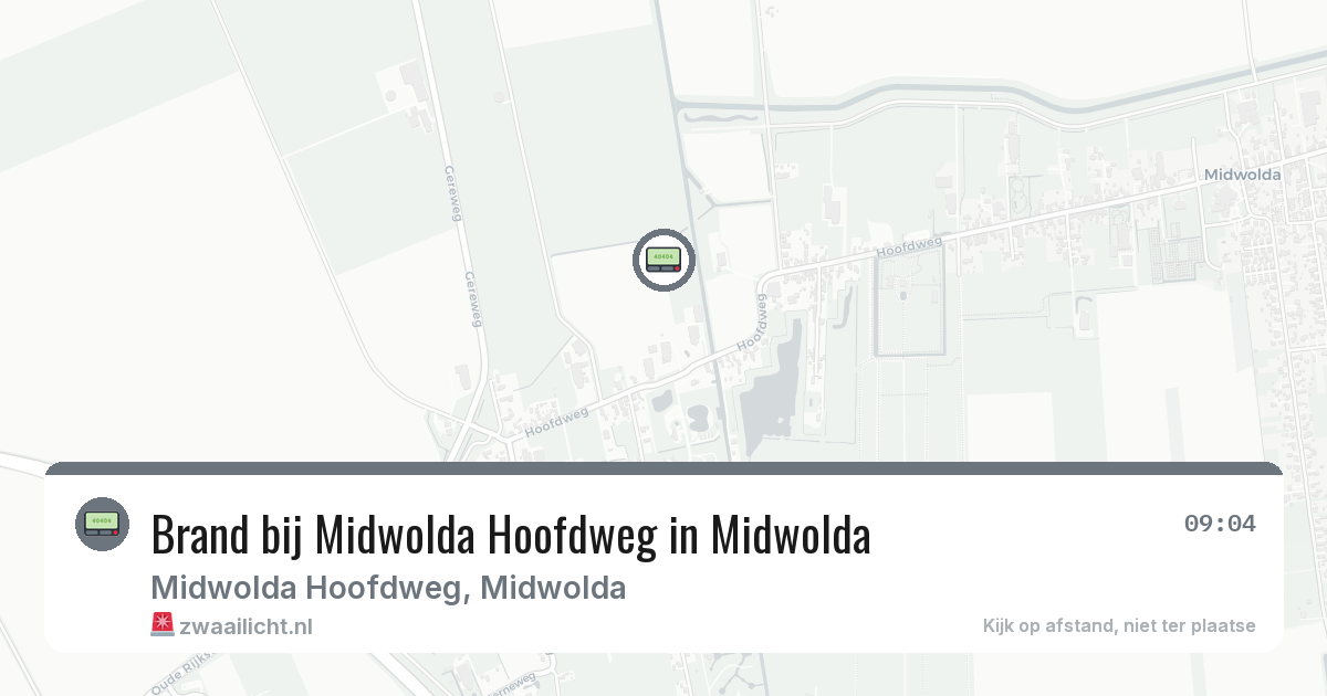 Brand bij Midwolda Hoofdweg in Midwolda — 3 feb 2026