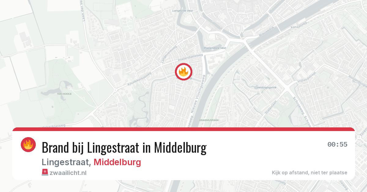 Brand bij Lingestraat in Middelburg — 20 jun 2026