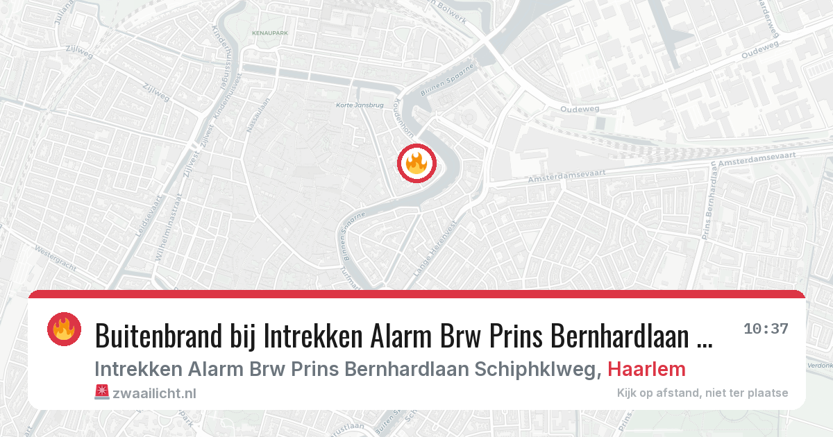 Buitenbrand bij Intrekken Alarm Brw Prins Bernhardlaan Schiphklweg in Haarlem — 3 jul 2026