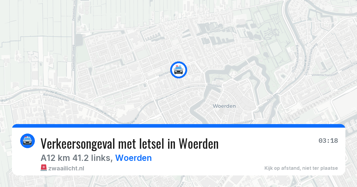 Verkeersongeval met letsel in Woerden — 14 jun 2026