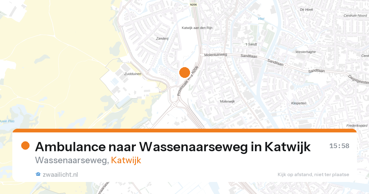 Ambulance naar Wassenaarseweg in Katwijk — 4 mrt 2026