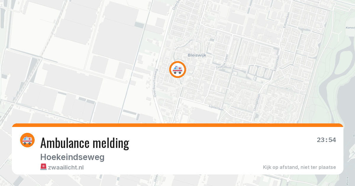 Ambulance melding — 29 jan 2026