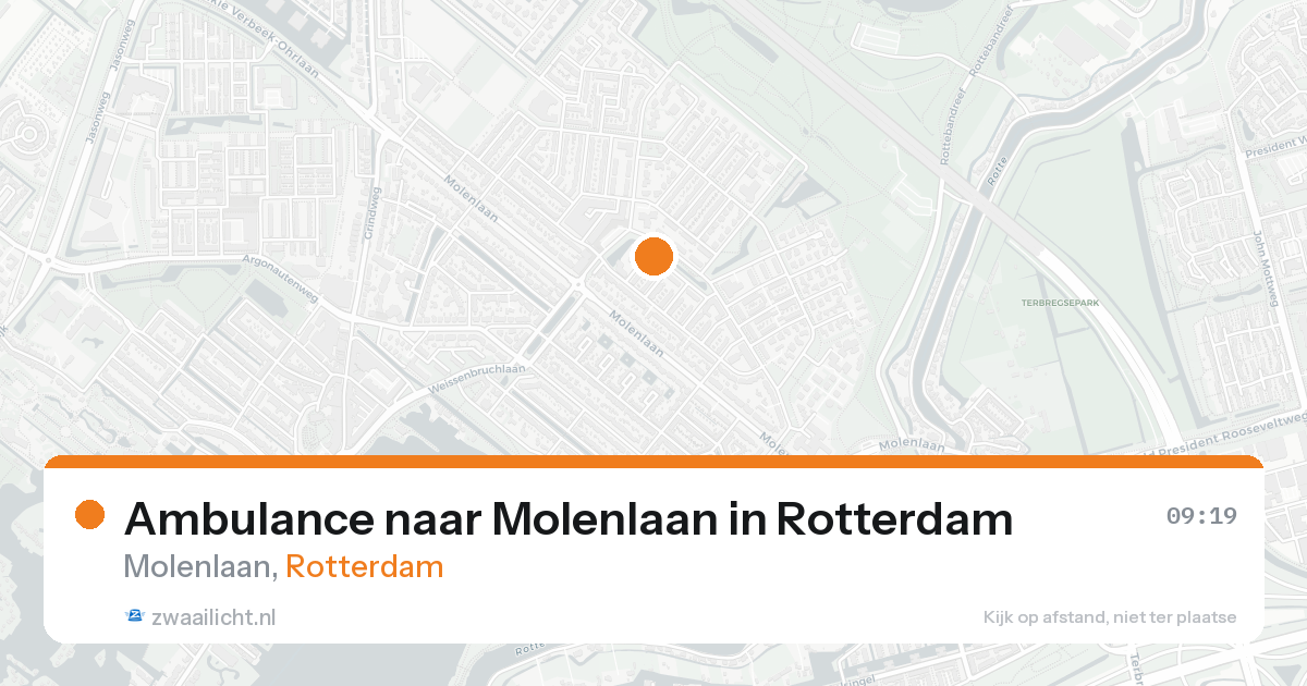Ambulance naar Molenlaan in Rotterdam — 26 aug 2026