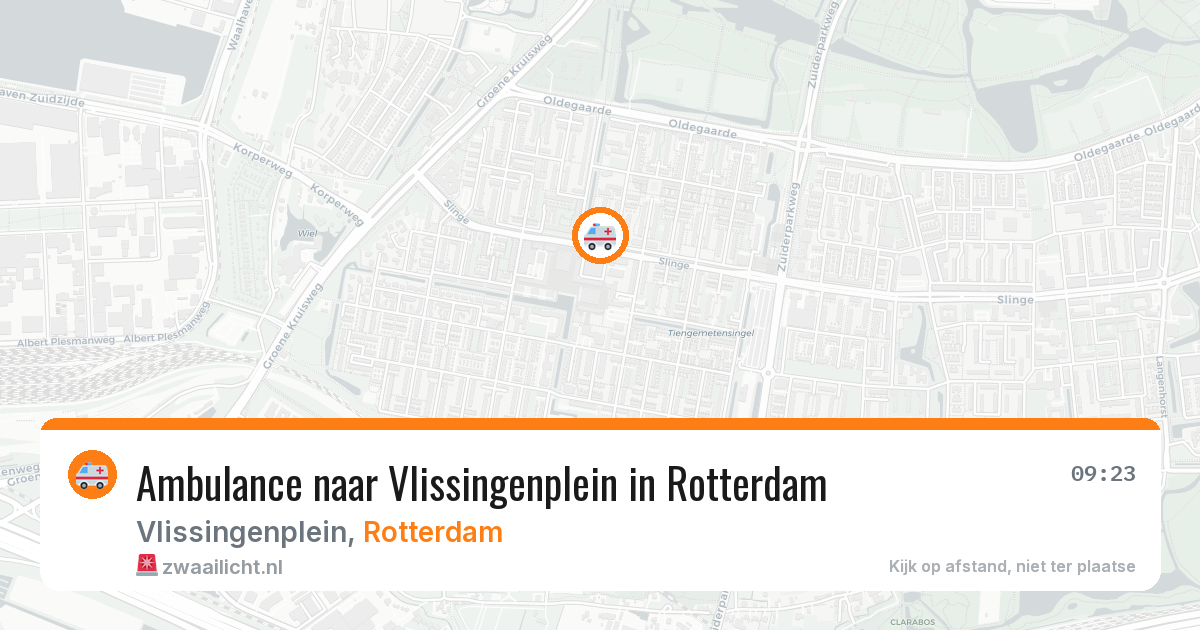 Ambulance naar Vlissingenplein in Rotterdam — 10 jun 2026