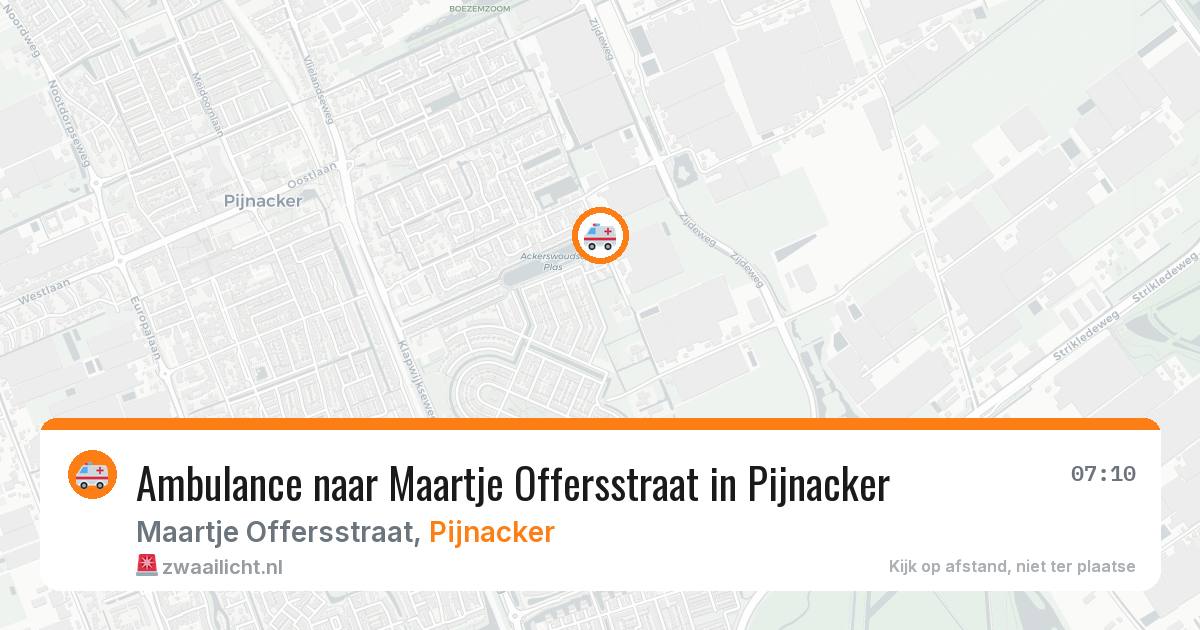 Ambulance naar Maartje Offersstraat in Pijnacker — 31 mei 2026