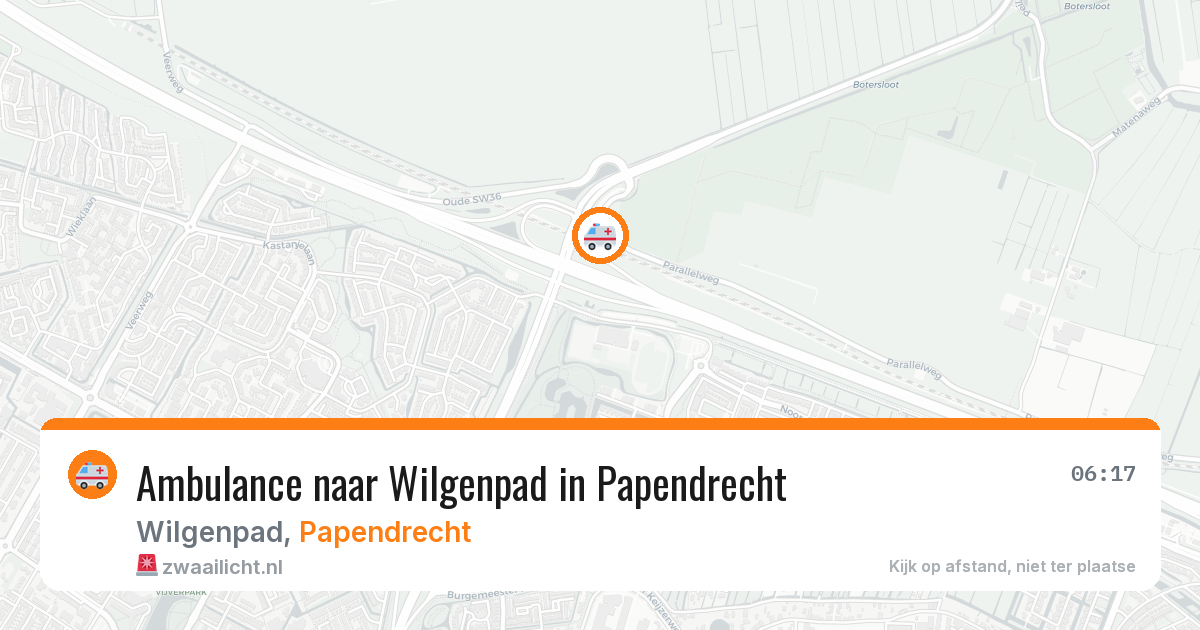 Ambulance naar Wilgenpad in Papendrecht — 30 mei 2026