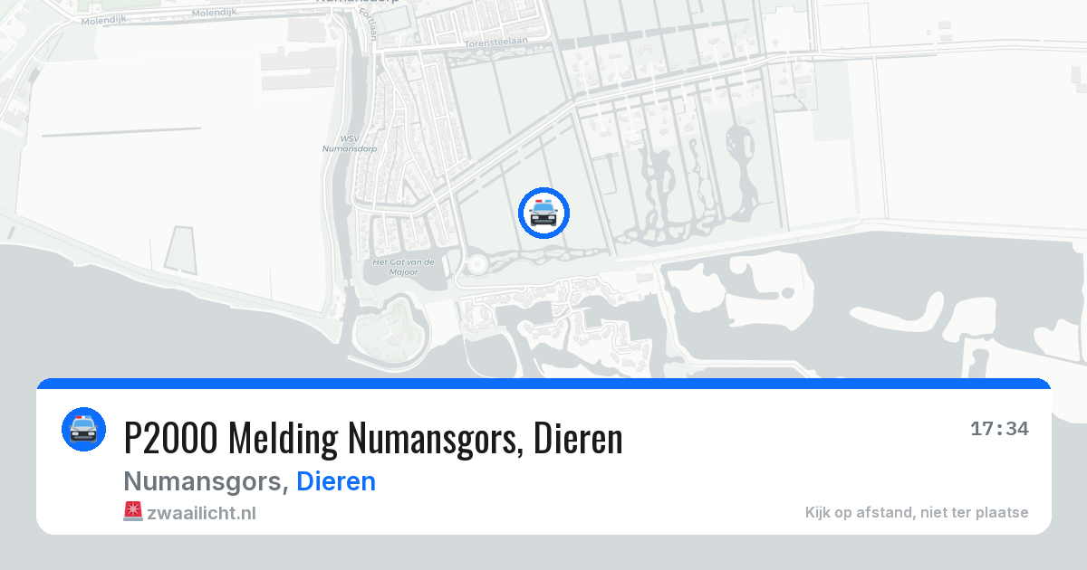 P2000 Melding Numansgors, Dieren — 13 aug 2026