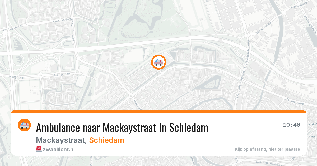 Ambulance naar Mackaystraat in Schiedam — 21 mei 2026