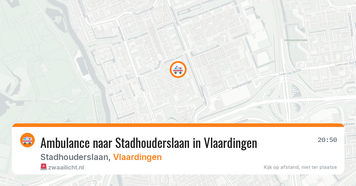 Ambulance naar Stadhouderslaan in Vlaardingen — 17 jun 2026