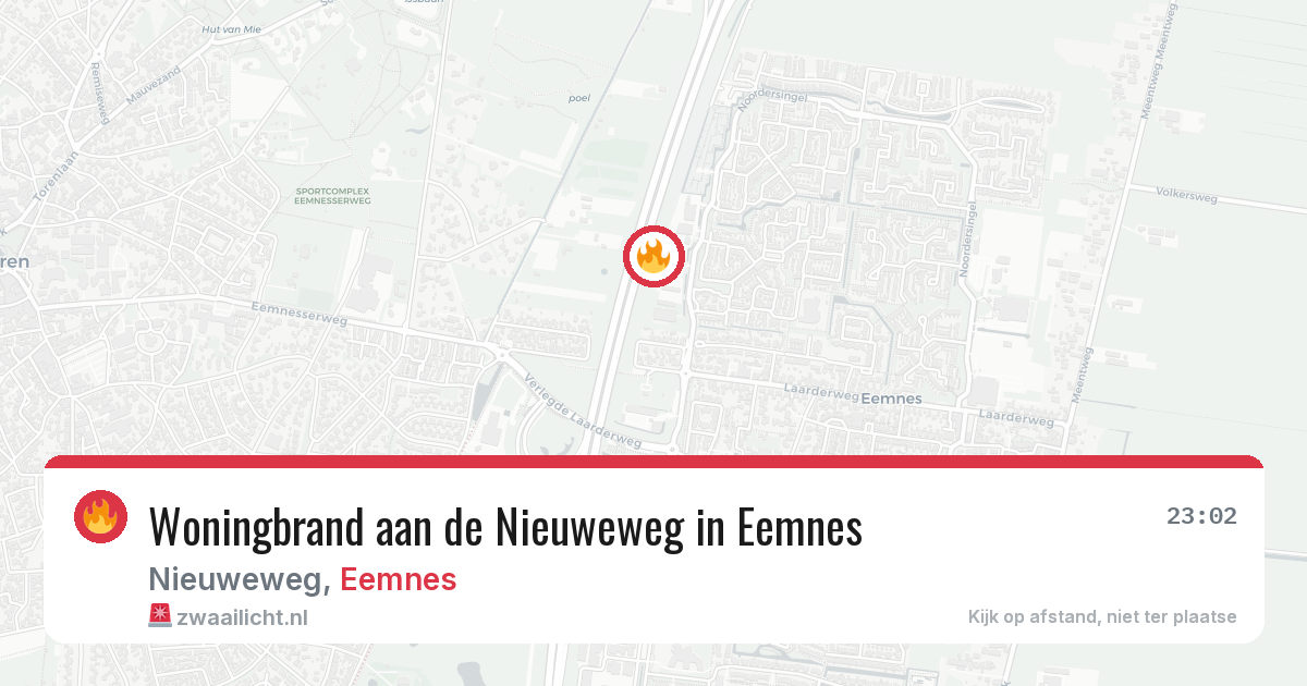 Woningbrand aan de Nieuweweg in Eemnes — 17 feb 2026