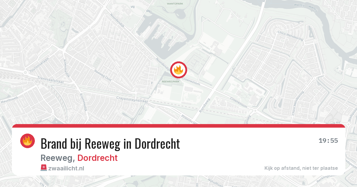 Brand bij Reeweg in Dordrecht — 3 apr 2026