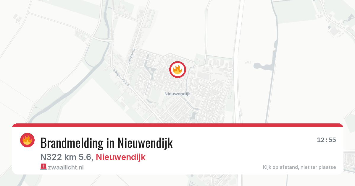 Brandmelding in Nieuwendijk — 28 jul 2026