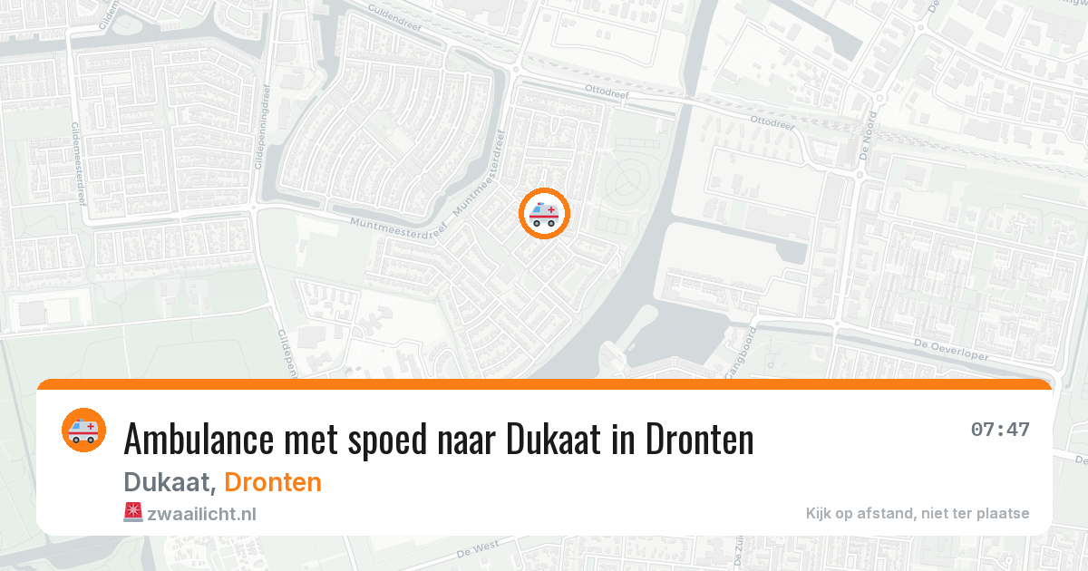 Ambulance met spoed naar Dukaat in Dronten — 2 jul 2026
