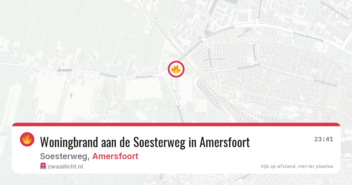 Woningbrand aan de Soesterweg in Amersfoort — 3 jul 2026