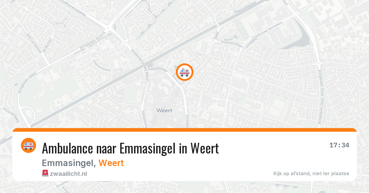 Ambulance naar Emmasingel in Weert — 22 jun 2026