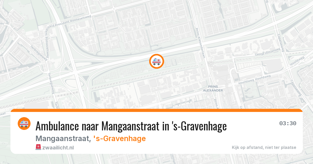 Ambulance naar Mangaanstraat in 's-Gravenhage — 29 jan 2026