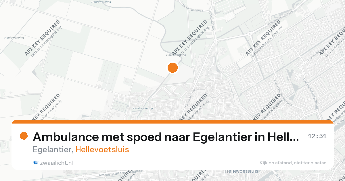 Ambulance met spoed naar Egelantier in Hellevoetsluis — 26 aug 2026