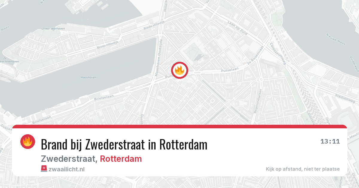 Brand bij Zwederstraat in Rotterdam — 4 jul 2026