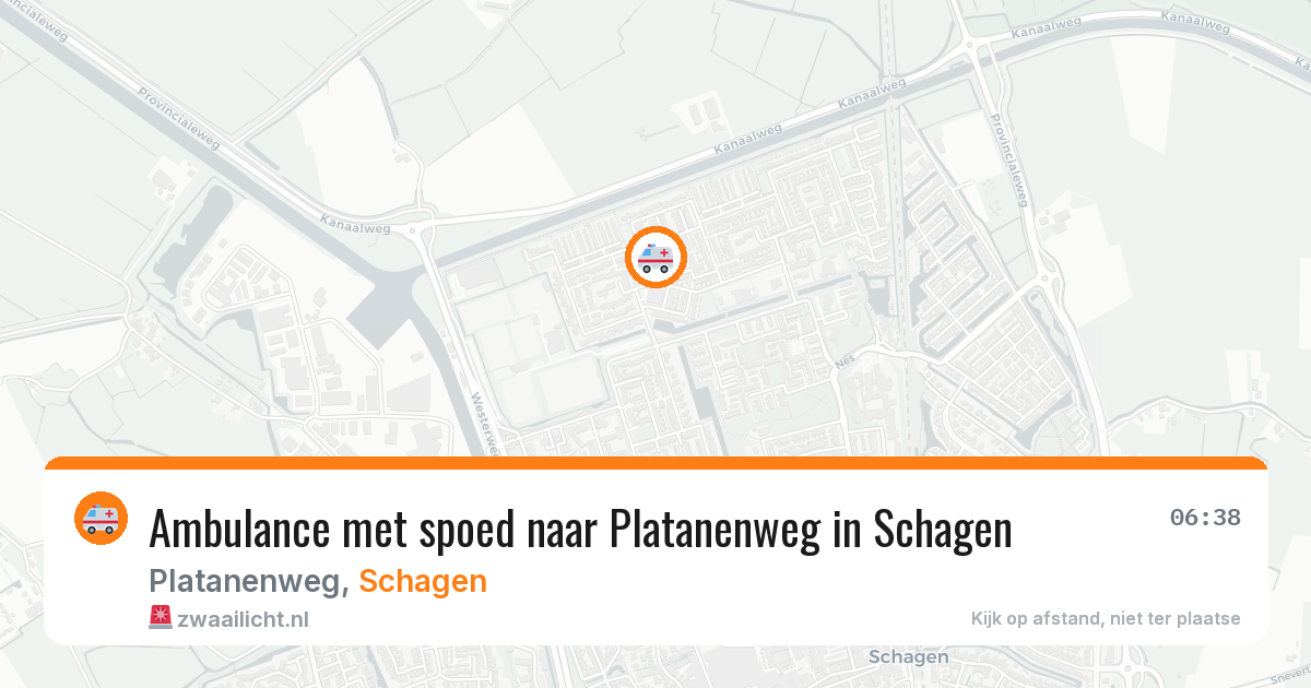 Ambulance met spoed naar Platanenweg in Schagen — 2 jul 2026
