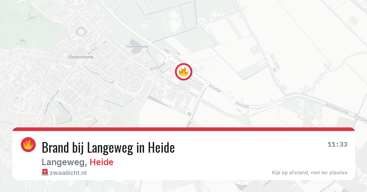 Brand bij Langeweg in Heide — 29 apr 2026