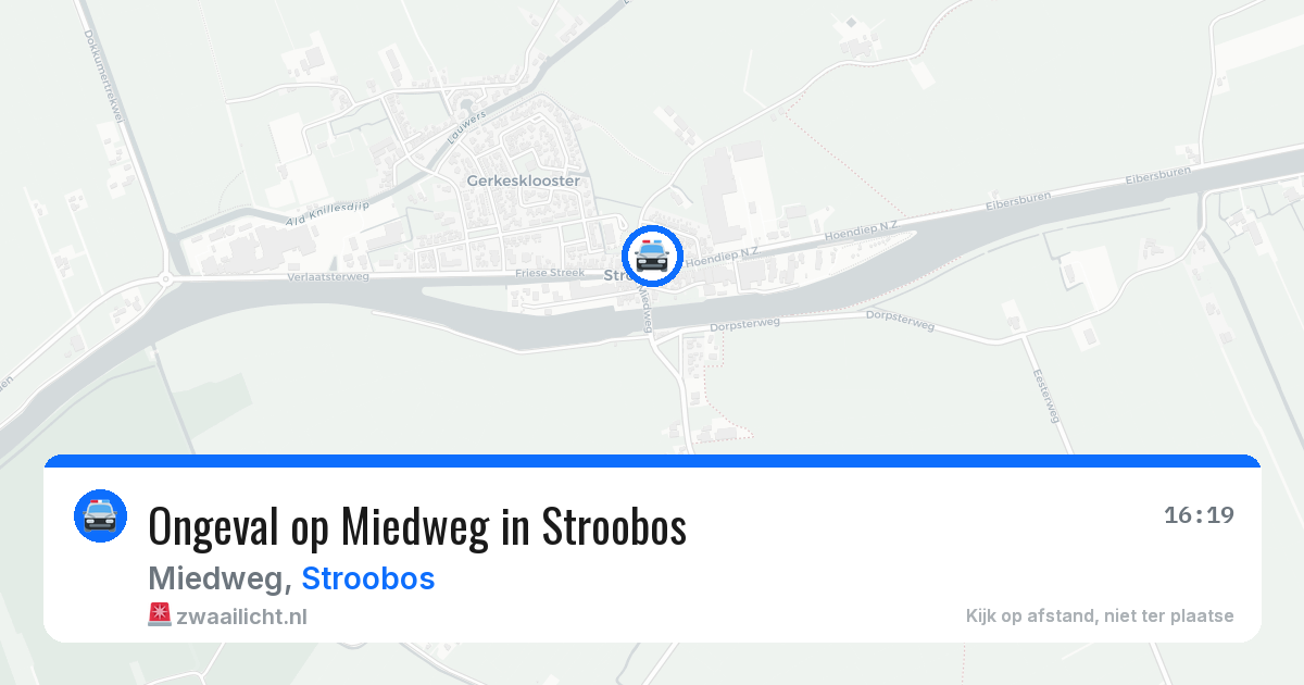 Ongeval op Miedweg in Stroobos — 15 mrt 2026
