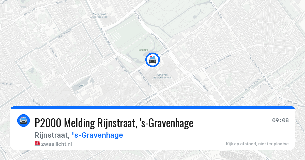 P2000 Melding Rijnstraat, 's-Gravenhage — 15 mei 2026