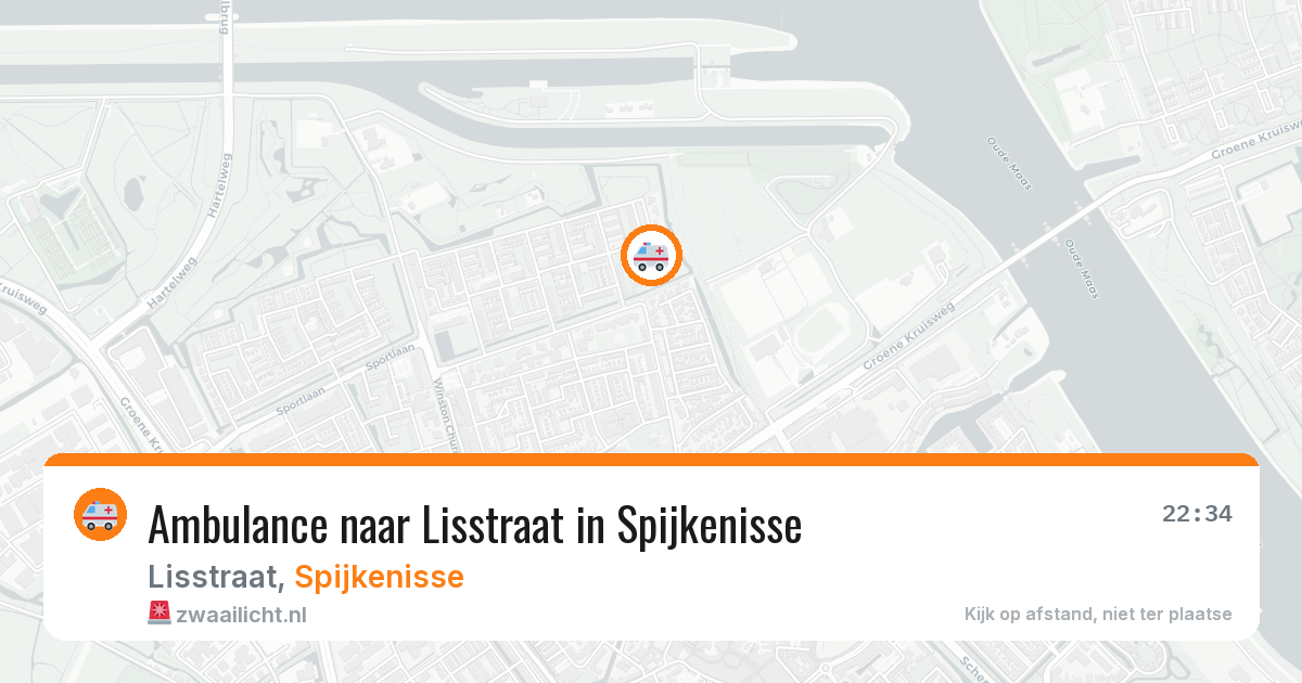 Ambulance naar Lisstraat in Spijkenisse — 1 aug 2026