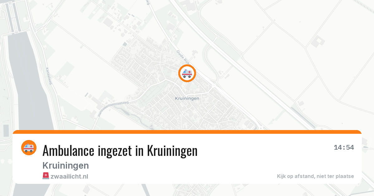Ambulance ingezet in Kruiningen — 15 jun 2026