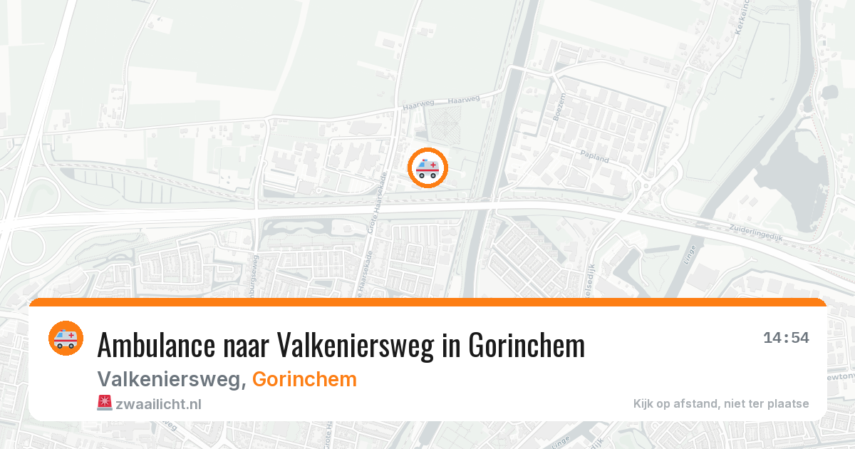 Ambulance naar Valkeniersweg in Gorinchem — 4 aug 2026