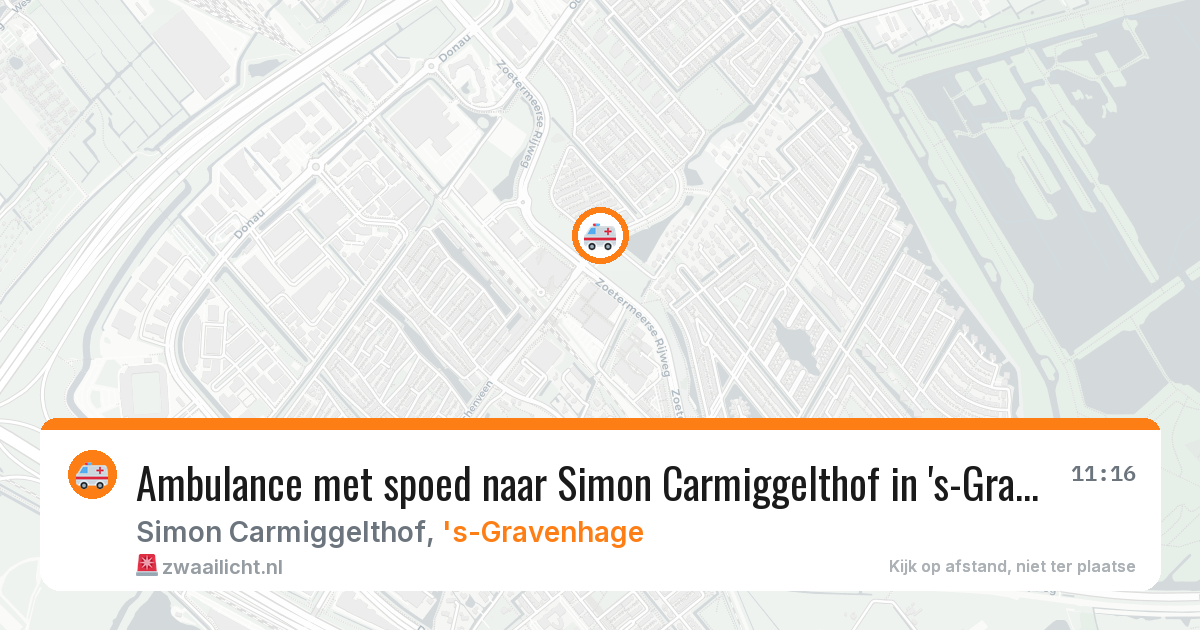 Ambulance met spoed naar Simon Carmiggelthof in 's-Gravenhage — 2 aug 2026