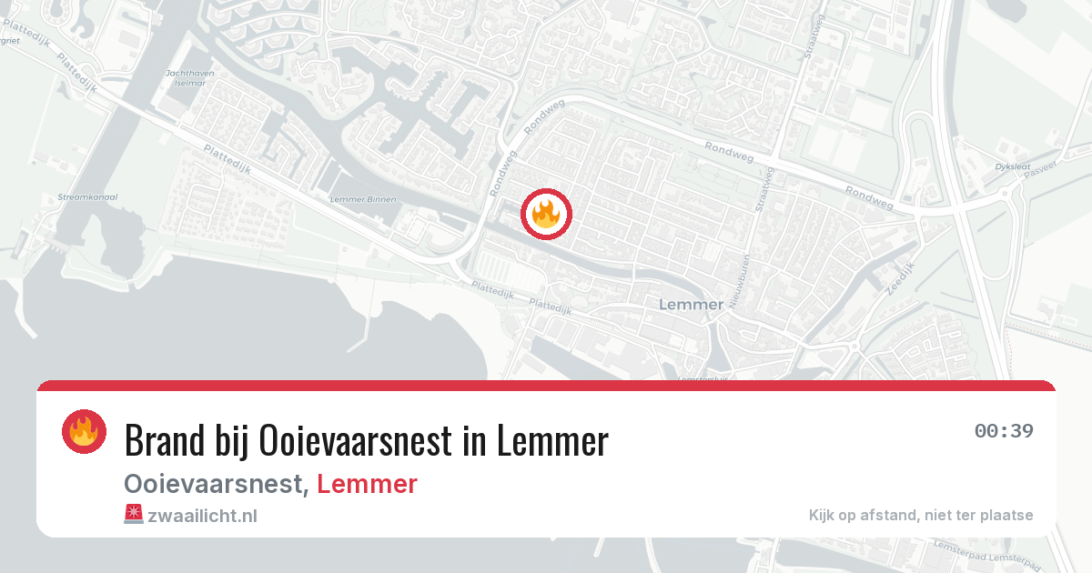 Brand bij Ooievaarsnest in Lemmer — 27 jun 2026