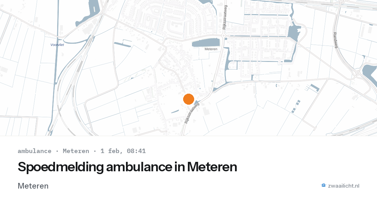 Spoedmelding ambulance in Meteren — 1 feb 2026