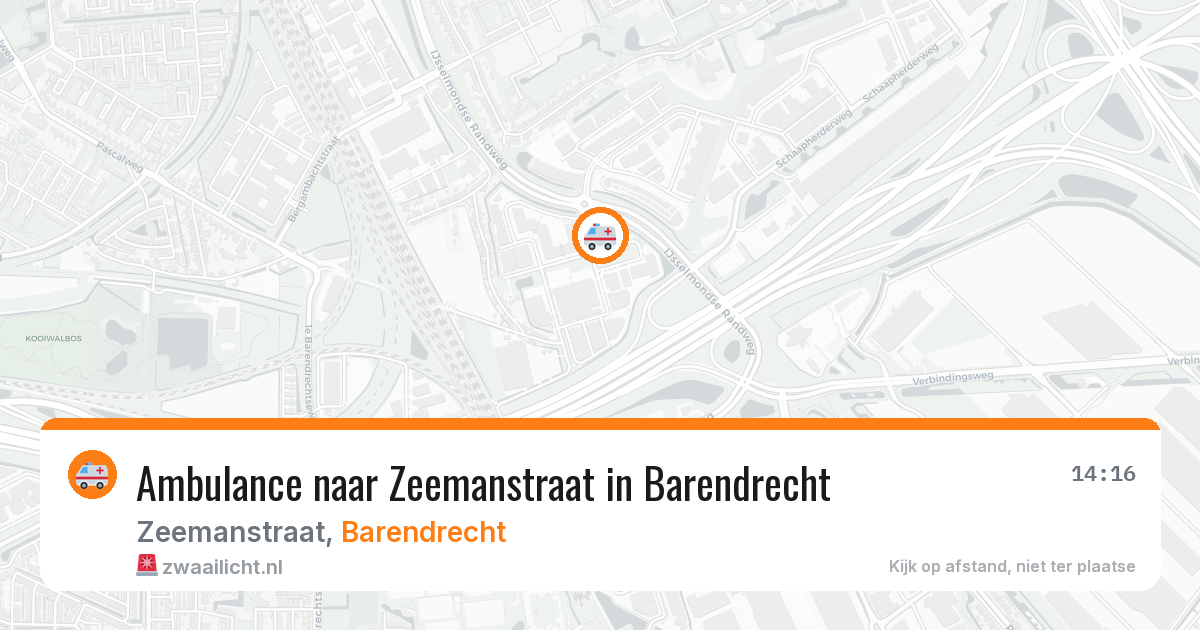 Ambulance naar Zeemanstraat in Barendrecht — 29 jan 2026