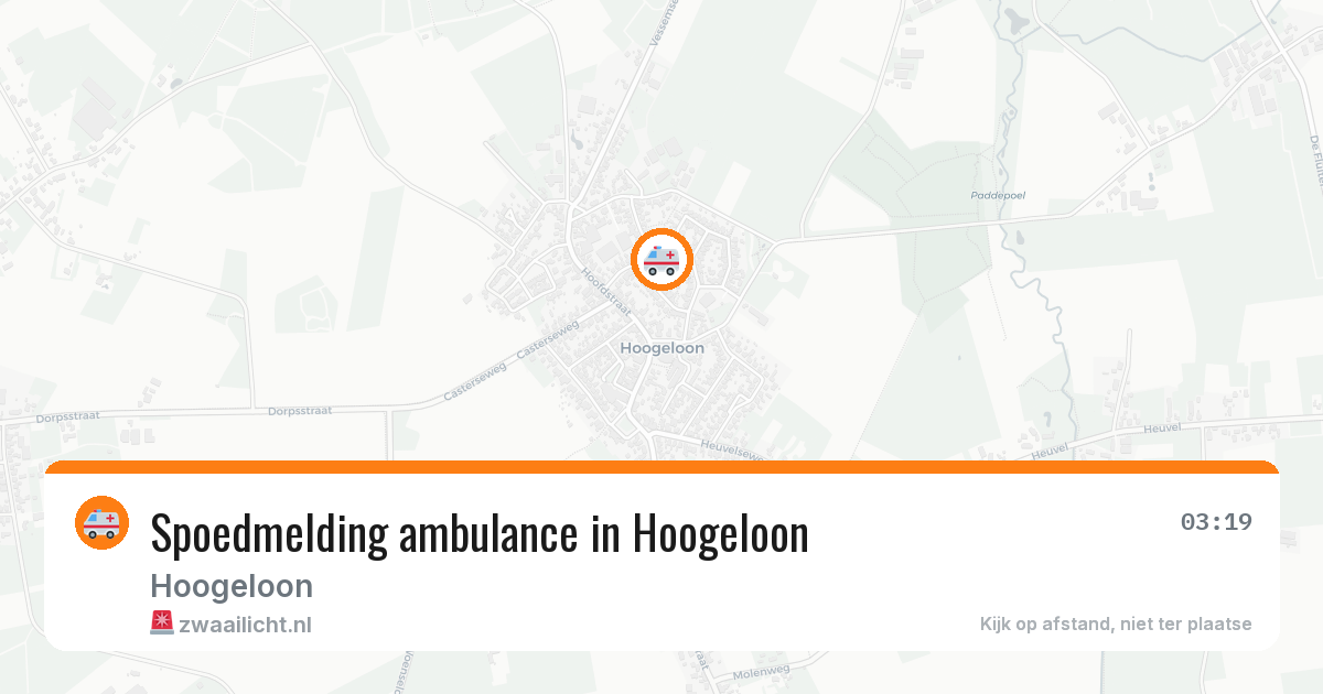 Spoedmelding ambulance in Hoogeloon — 30 apr 2026