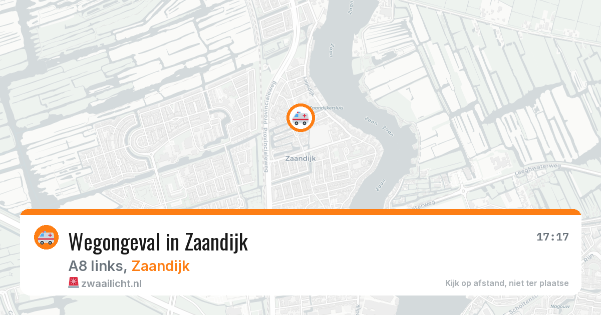 Wegongeval in Zaandijk — 2 mei 2026