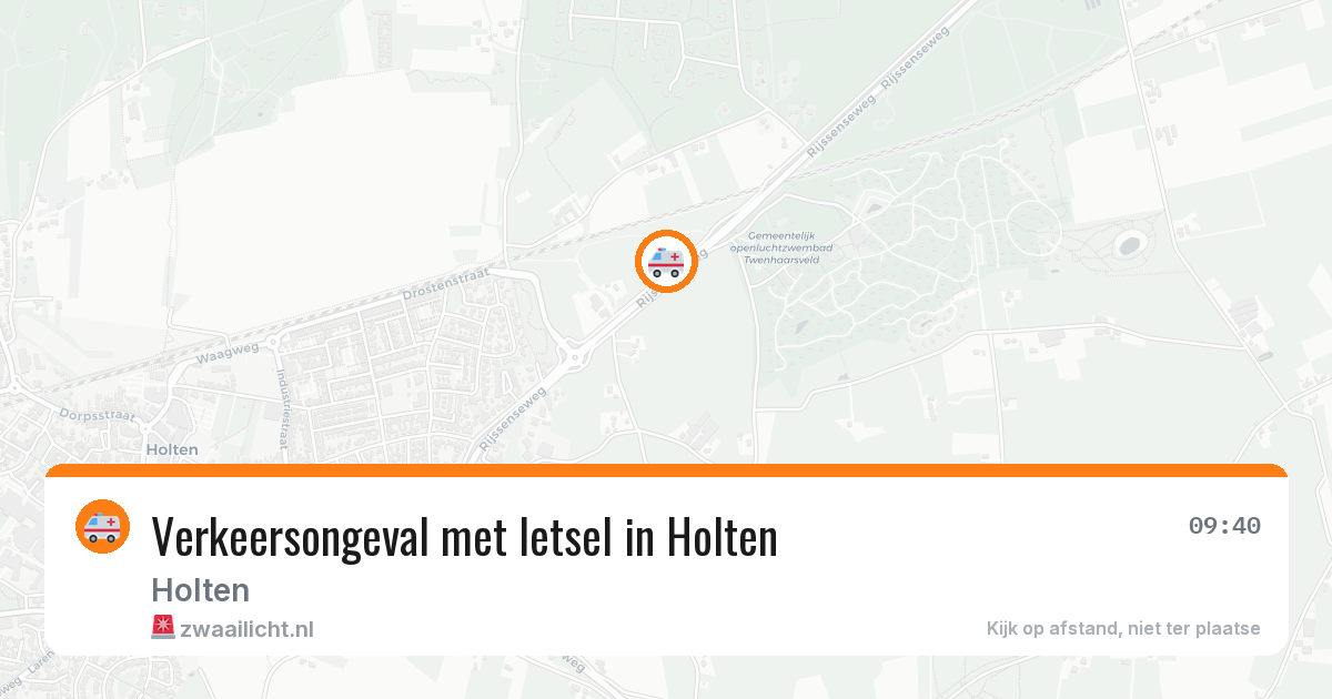 Verkeersongeval met letsel in Holten — 31 mrt 2026