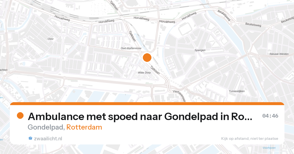 Ambulance met spoed naar Gondelpad in Rotterdam — 7 feb 2026