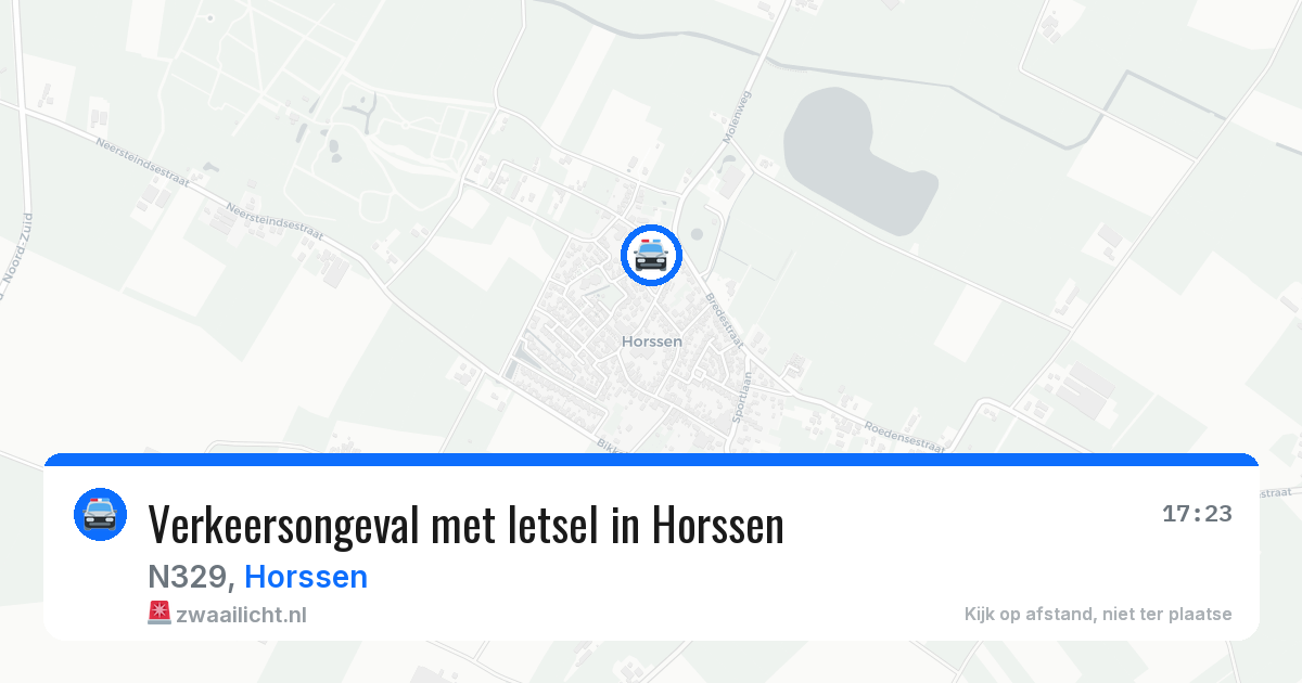 Verkeersongeval met letsel in Horssen — 24 jun 2026