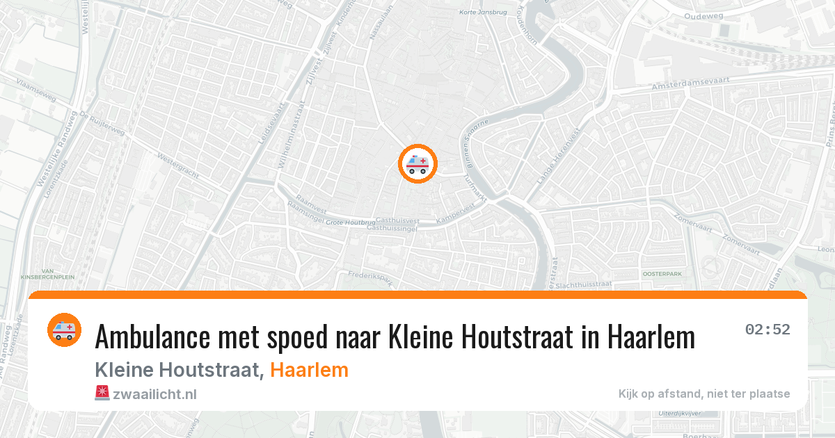 Ambulance met spoed naar Kleine Houtstraat in Haarlem — 19 jun 2026