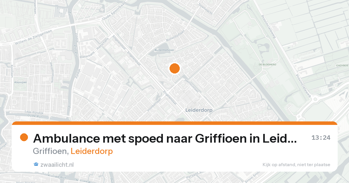 Ambulance met spoed naar Griffioen in Leiderdorp — 25 aug 2026