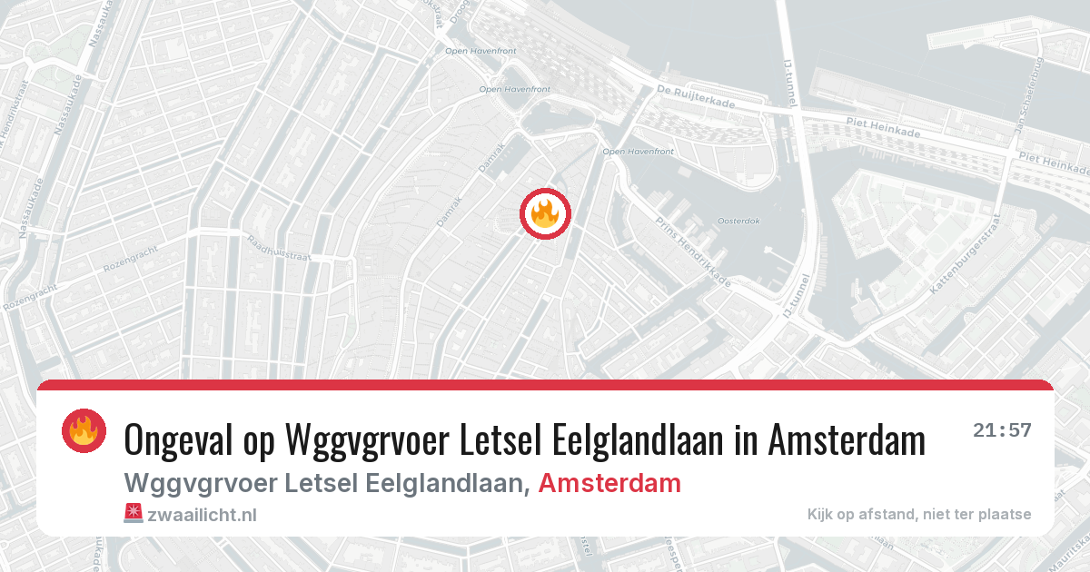 Ongeval op Wggvgrvoer Letsel Eelglandlaan in Amsterdam — 20 jun 2026