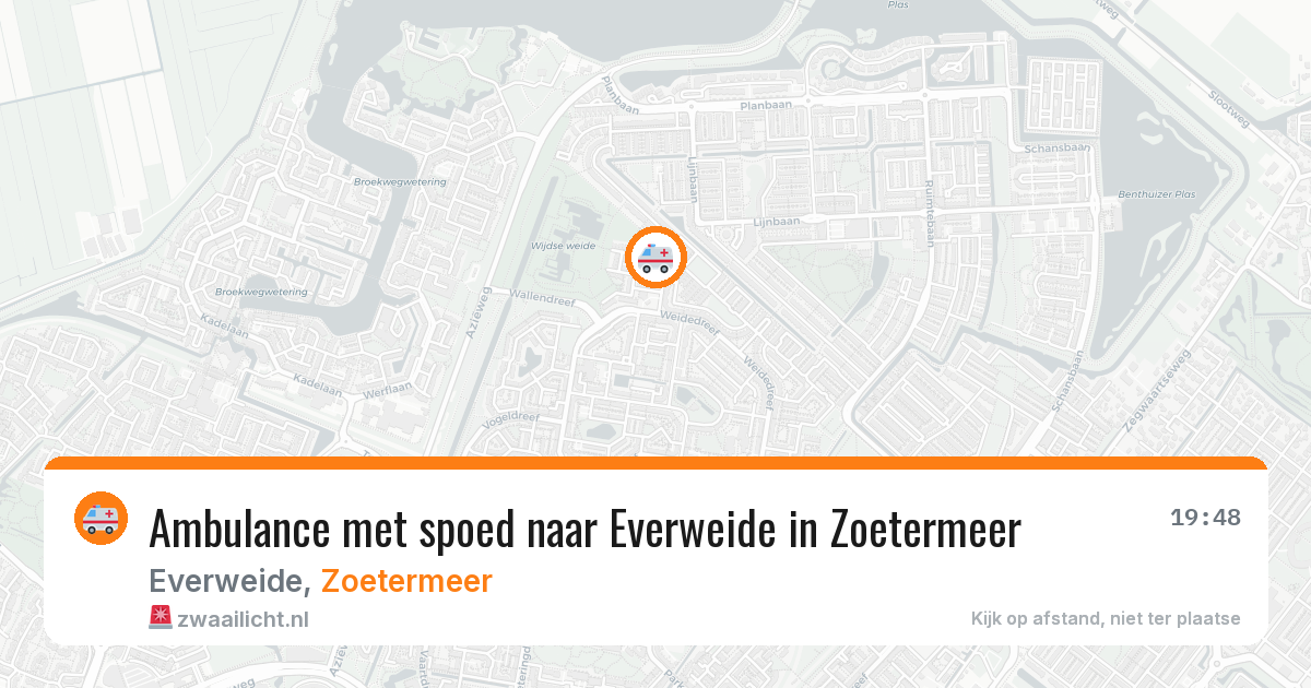 Ambulance met spoed naar Everweide in Zoetermeer — 18 jun 2026
